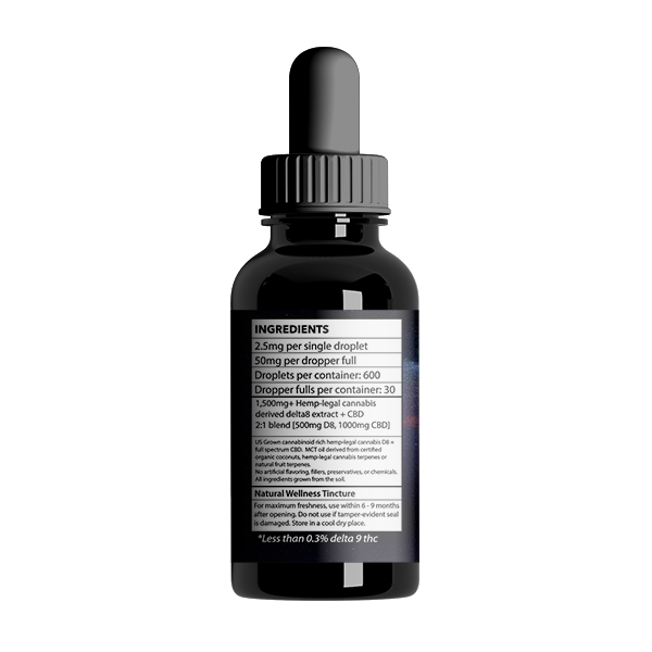 iDELTA8 Silver Delta 8 Tincture 1500 mg