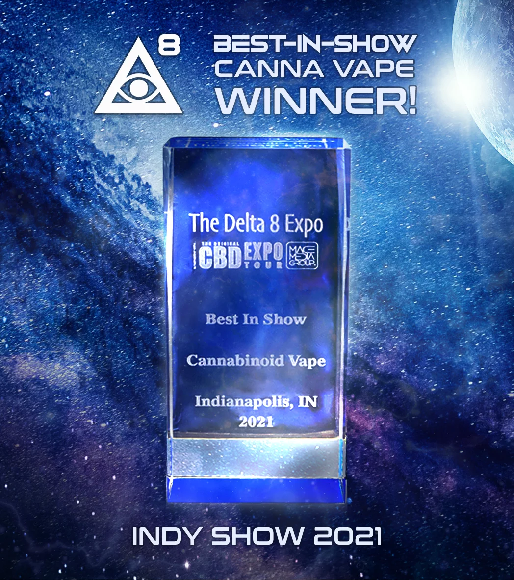 iDELTA8 The Delta 8 Expo CBD Expo Tour Best In Show Cannabinoid Vape Indianapolis INDY SHOW 2021